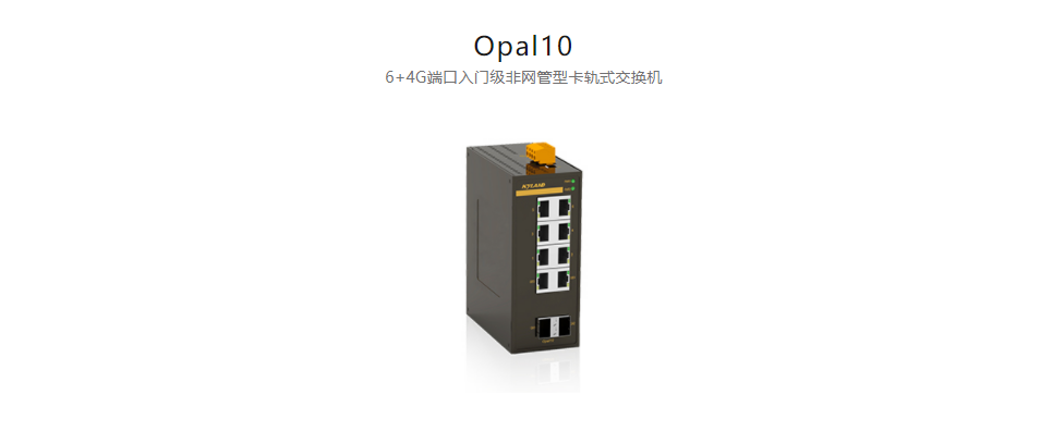  非網(wǎng)管型以太網(wǎng)交換機Opal10 6+4G端口入門級非網(wǎng)管型卡軌式交換機